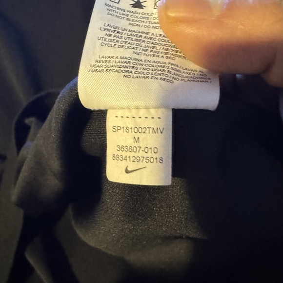 Nike Golf Polo Y2K Shirt Black Dri-Fit Breathable [363807-010] Men's Medium - Picture 11 of 11